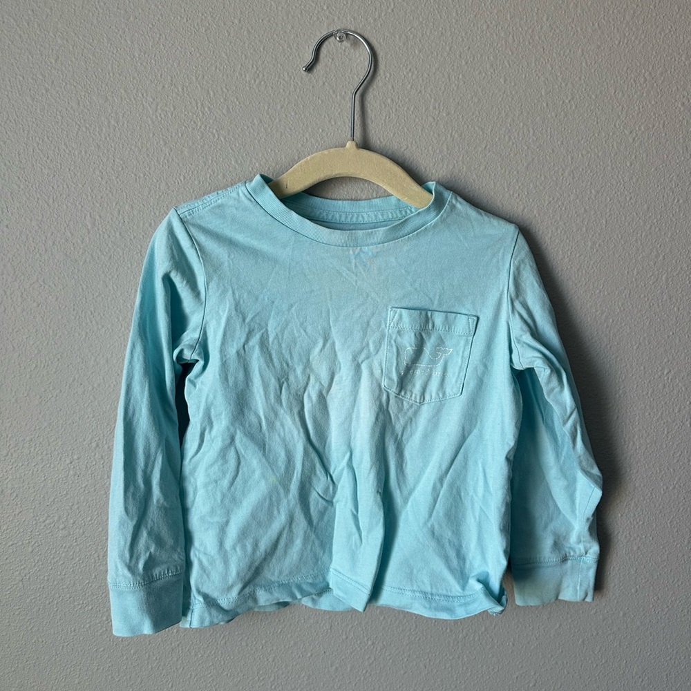 2T Vineyard Vines Light Blue Long Sleeve Shirt